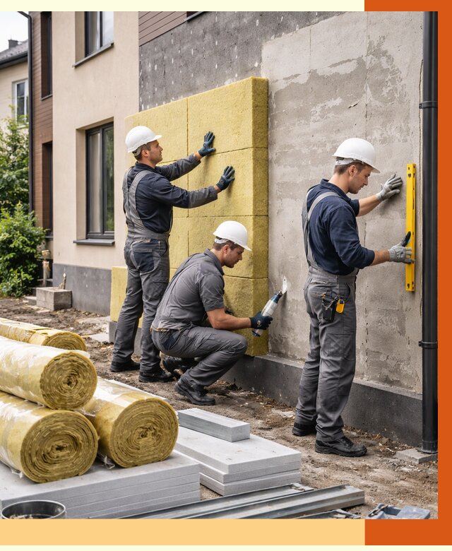 Утепление таунхауса в Ефремове от 7376 руб/м2 — комплекс под ключ | ТепломастерФрм