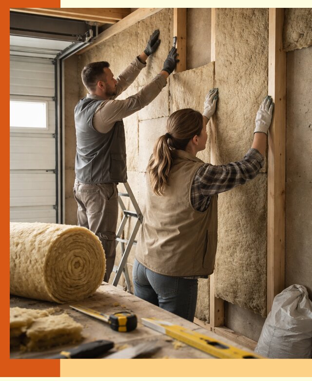 Утепление гаража изнутри в Ефремове: быстро и надежно