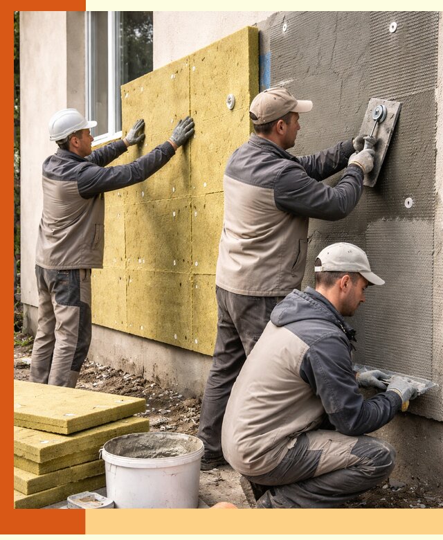 Утепление фасада под штукатурку в Ефремове — энергоэффективная технология