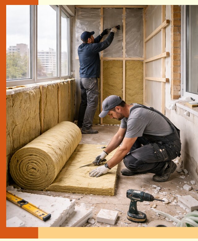 Утепление балкона под ключ в Ефремах качественно и быстро