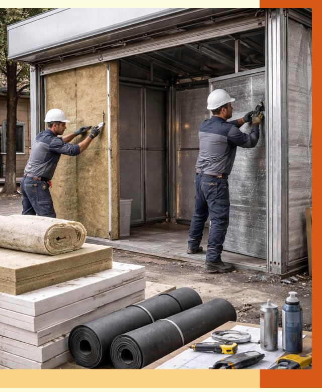 Утепление павильона шаурма в Ефремове под ключ от 1229 руб. за м² | ТепломастерФрм