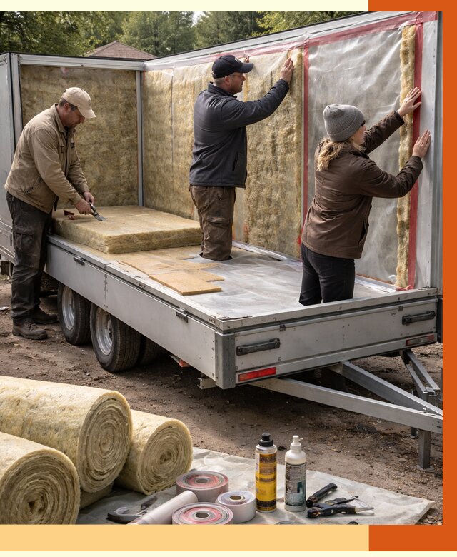 Утепление прицепа в Ефремове под ключ от 12806 руб. — комплекс от ТепломастерФрм