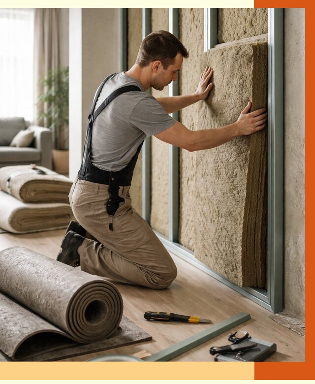 Шумоизоляция перегородок в Ефремове от 1690 руб. за м2 — ТепломастерФрм